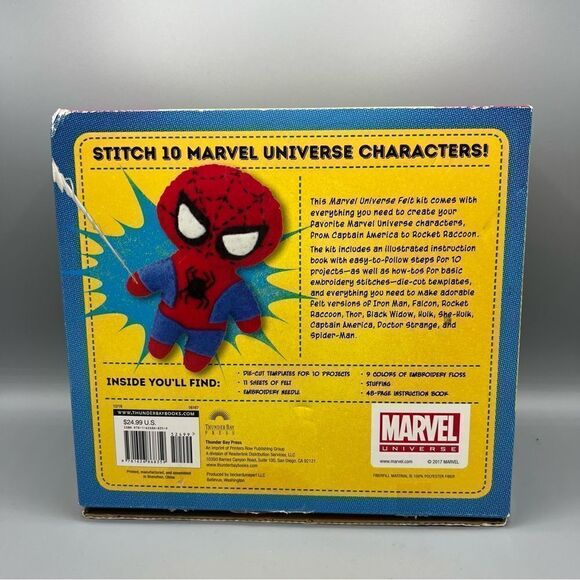 Marvel Universe Felt Characters Kit Hulk, Iron Man, Captain America, Spider-Man - Picture 2 of 7